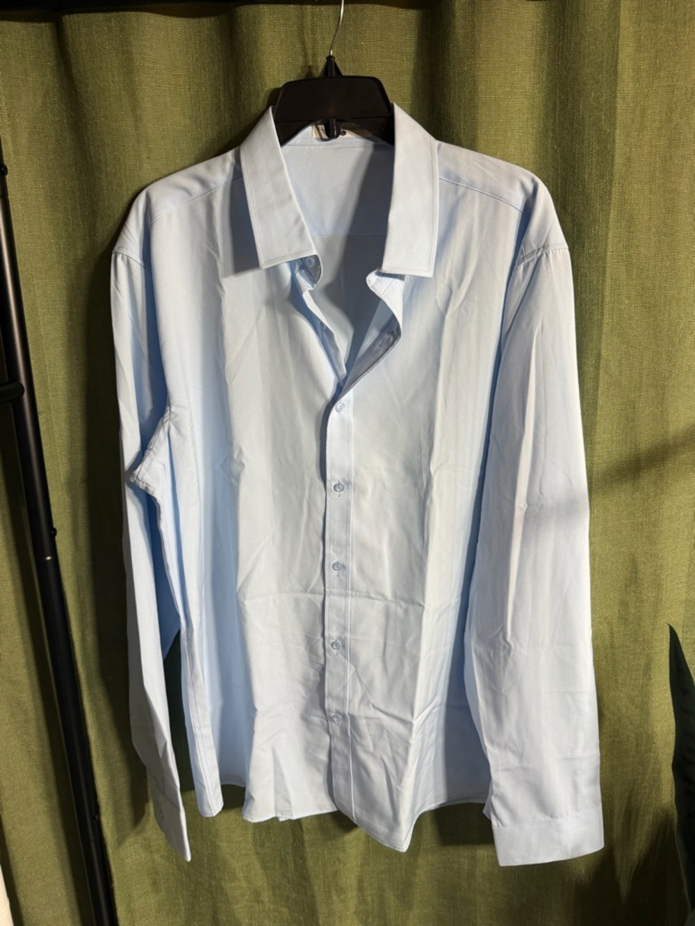 Collection B Pale Blue Men's Long-Sleeve Dress Shirt - Classic Collar
